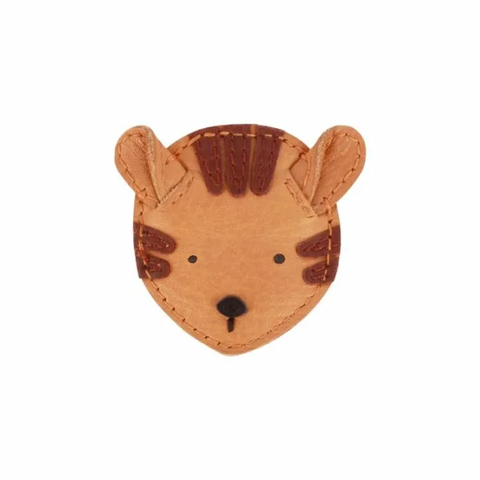 Donsje Amsterdam Hair Accessories Girls Josy Classic Hairclip Camel Classic Leather