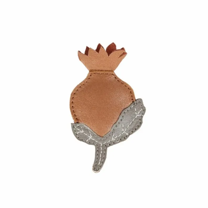 Donsje Amsterdam Hair Accessories Girls Lula Clip Caramel Metallic Nubuck