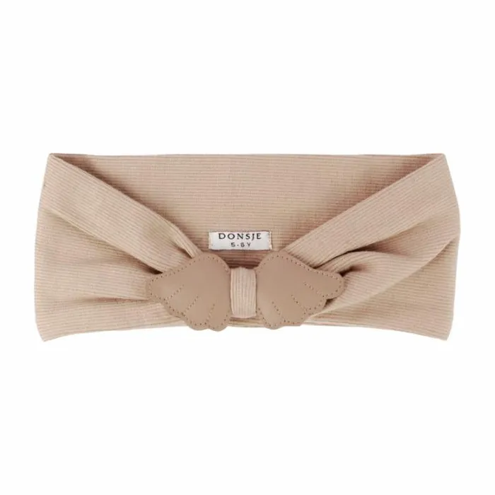 Donsje Amsterdam Hair Accessories Girls Wobi Headband Praline Leather