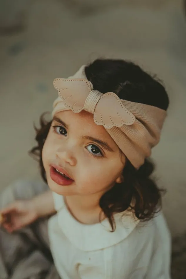 Donsje Amsterdam Hair Accessories Girls Wobi Headband Praline Leather