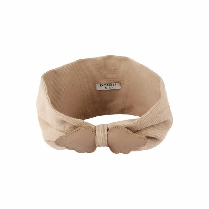 Donsje Amsterdam Hair Accessories Girls Wobi Headband Praline Leather