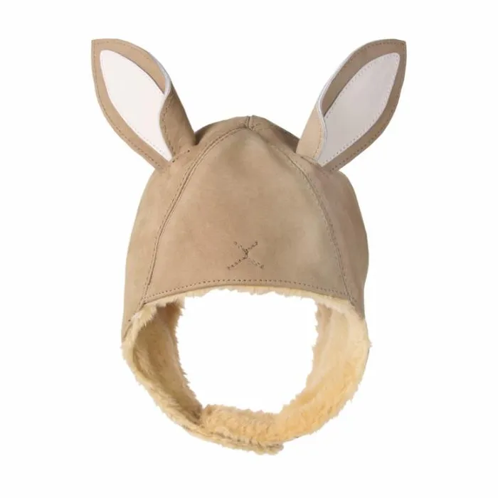 Donsje Amsterdam Hats and Mittens Boys Kapi Classic Hat Taupe Nubuck