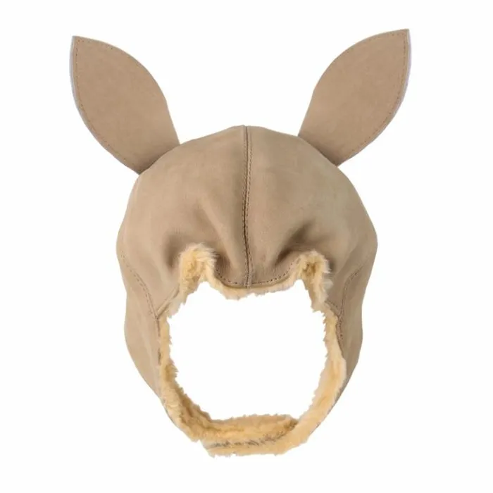 Donsje Amsterdam Hats and Mittens Boys Kapi Classic Hat Taupe Nubuck