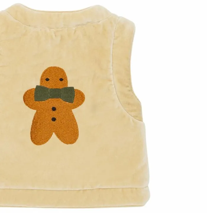 Donsje Amsterdam Jackets and Gilets Baby Olaev Gilet Biscuit