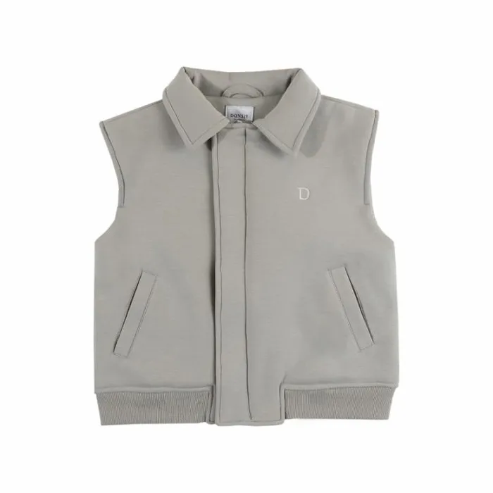 Donsje Amsterdam Jackets and Gilets Boys Druun Gilet Dusty Green
