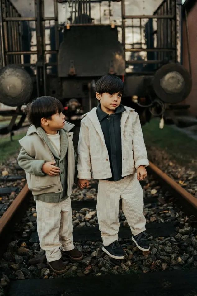 Donsje Amsterdam Jackets and Gilets Boys Druun Gilet Dusty Green