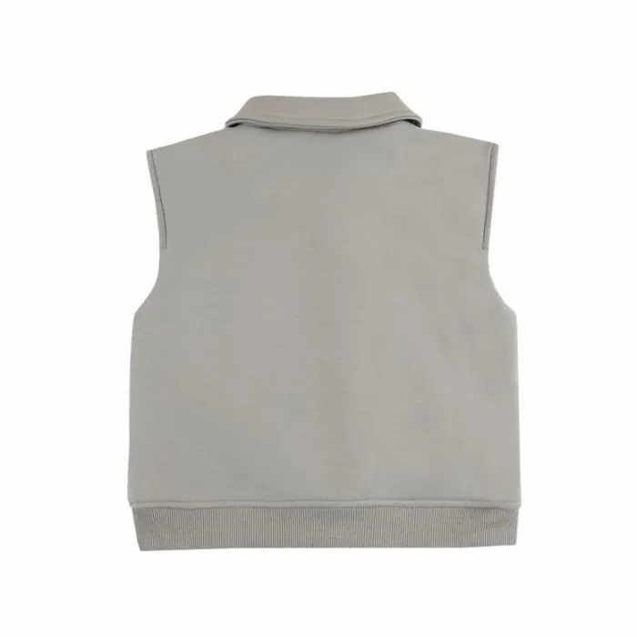 Donsje Amsterdam Jackets and Gilets Boys Druun Gilet Dusty Green