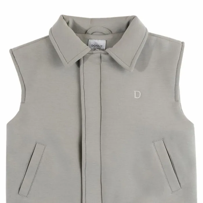 Donsje Amsterdam Jackets and Gilets Boys Druun Gilet Dusty Green
