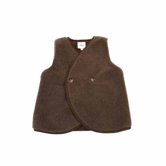 Donsje Amsterdam Jackets and Gilets Boys Monty Gilet Brown