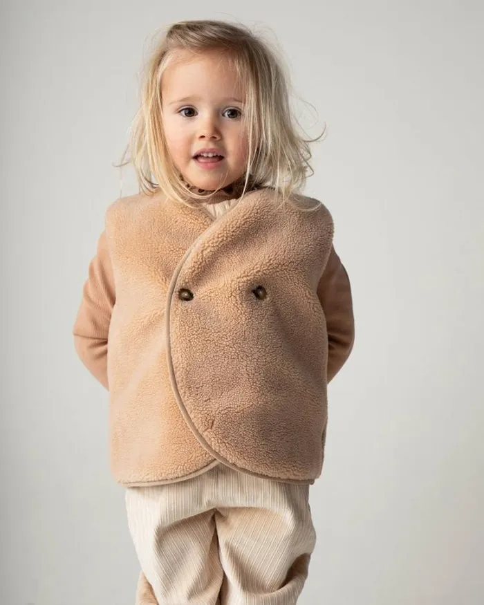 Donsje Amsterdam Jackets and Gilets Boys Monty Gilet Light Coral