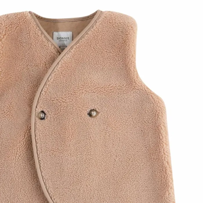 Donsje Amsterdam Jackets and Gilets Boys Monty Gilet Light Coral