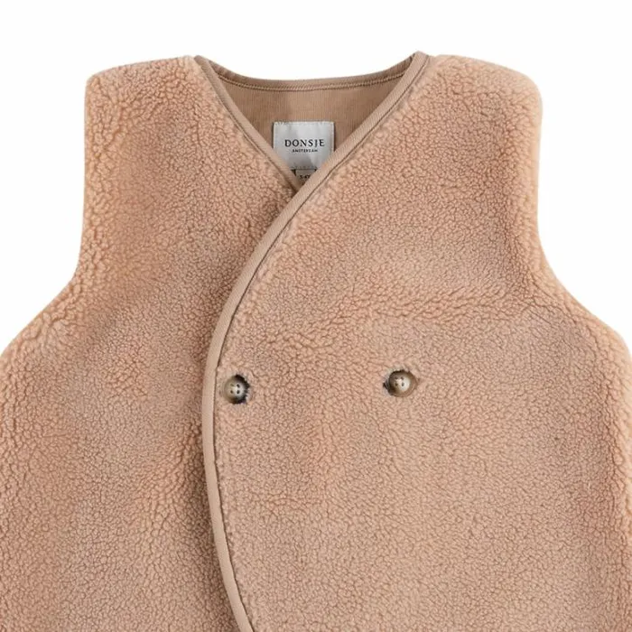 Donsje Amsterdam Jackets and Gilets Boys Monty Gilet Light Coral
