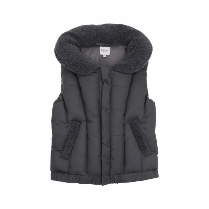 Donsje Amsterdam Jackets and Gilets Boys Regu Bodywarmer Cloudy Grey