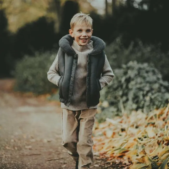 Donsje Amsterdam Jackets and Gilets Boys Regu Bodywarmer Cloudy Grey
