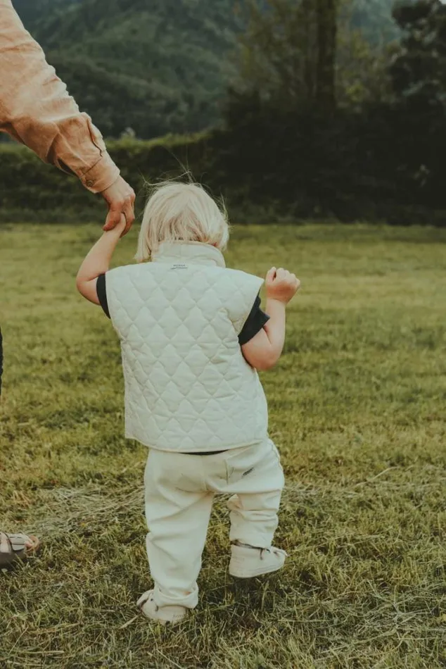 Donsje Amsterdam Jackets and Gilets Girls Blom Gilet Sand
