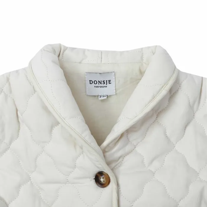 Donsje Amsterdam Jackets and Gilets Girls Blom Gilet Sand