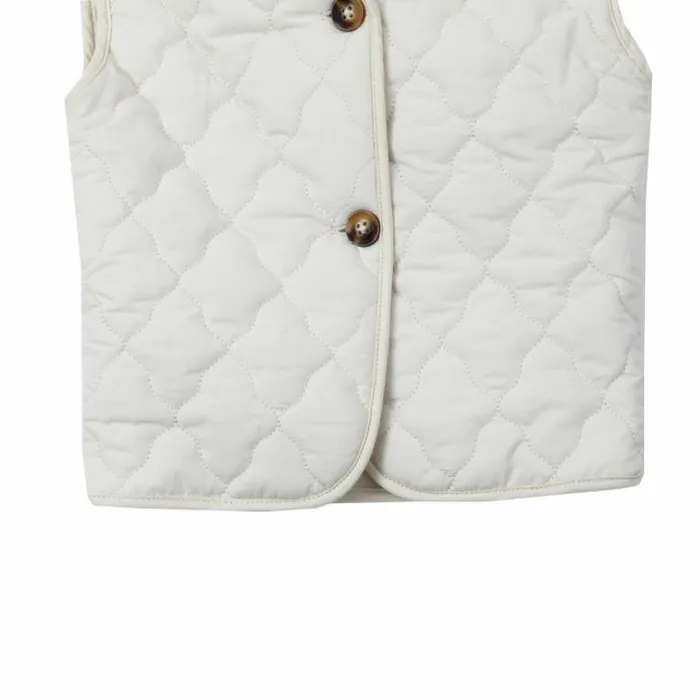 Donsje Amsterdam Jackets and Gilets Girls Blom Gilet Sand