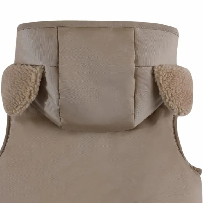 Donsje Amsterdam Jackets and Gilets Girls Luijx Bodywarmer Soft Taupe