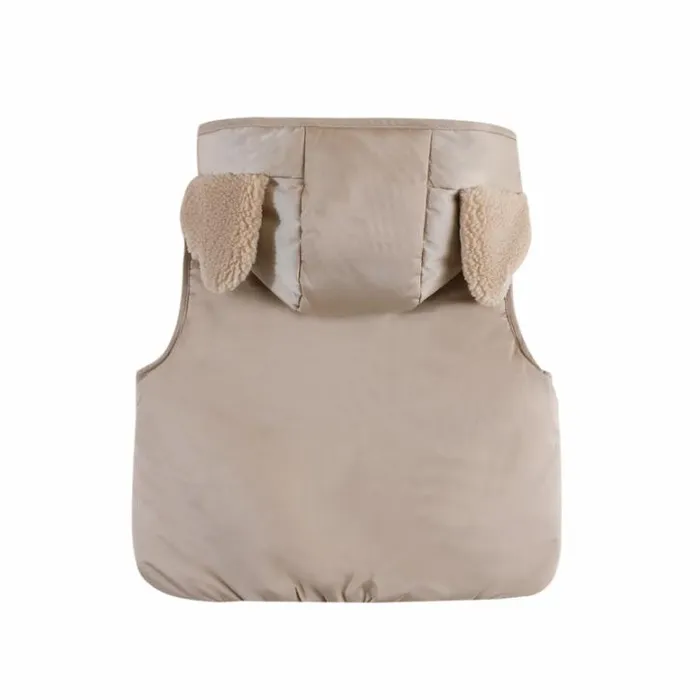 Donsje Amsterdam Jackets and Gilets Girls Luijx Bodywarmer Soft Taupe