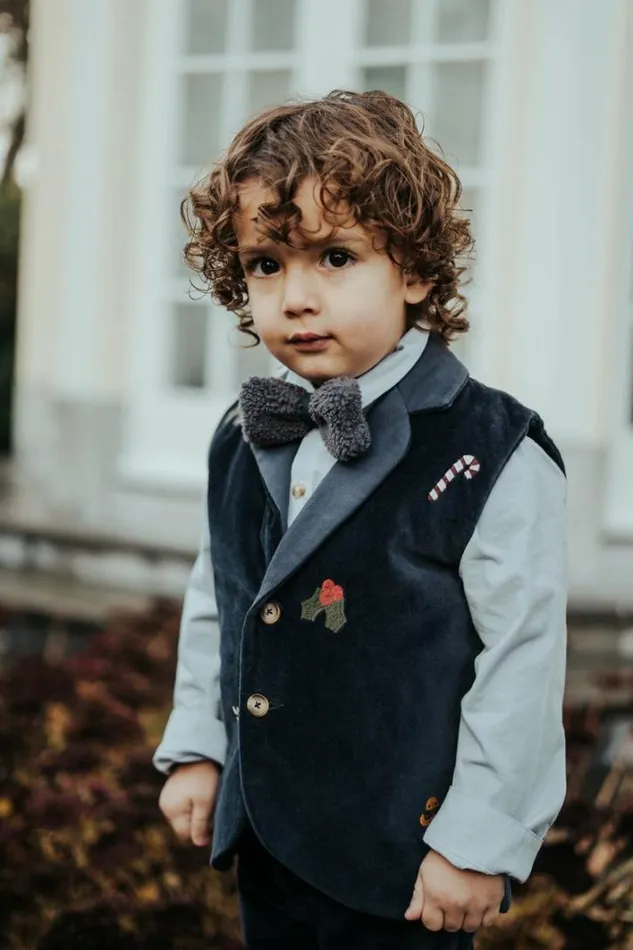 Donsje Amsterdam Jackets and Gilets Girls Mauck Gilet Blue Marine