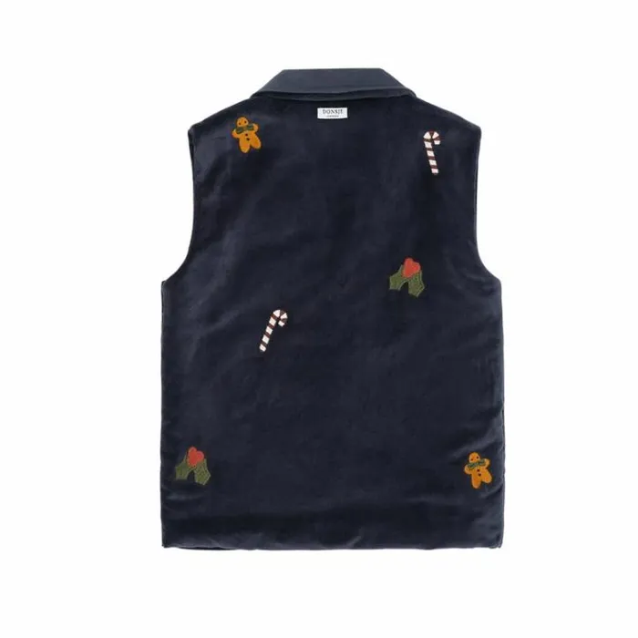 Donsje Amsterdam Jackets and Gilets Girls Mauck Gilet Blue Marine