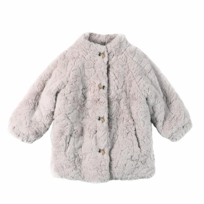 Donsje Amsterdam Jackets and Gilets Girls Mila Jacket Lavender Brown Teddy