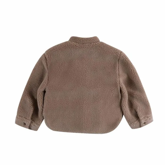 Donsje Amsterdam Jackets and Gilets Girls Thom Overshirt Hazelnut