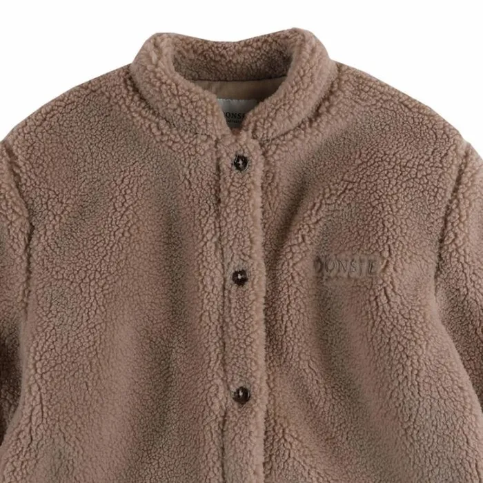 Donsje Amsterdam Jackets and Gilets Girls Thom Overshirt Hazelnut
