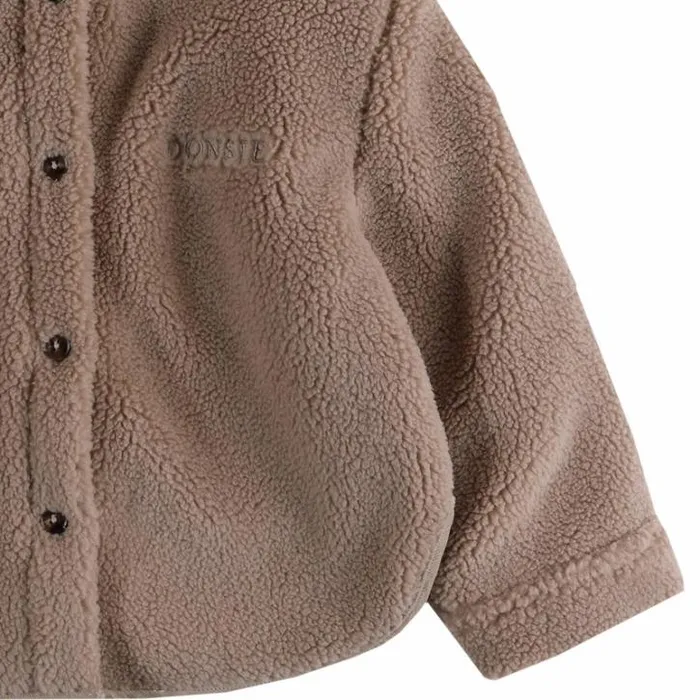 Donsje Amsterdam Jackets and Gilets Girls Thom Overshirt Hazelnut