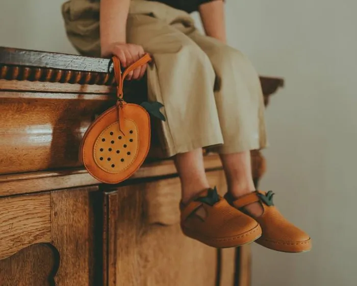 Donsje Amsterdam Low Shoes Girls Bowi Shoes Caramel Leather