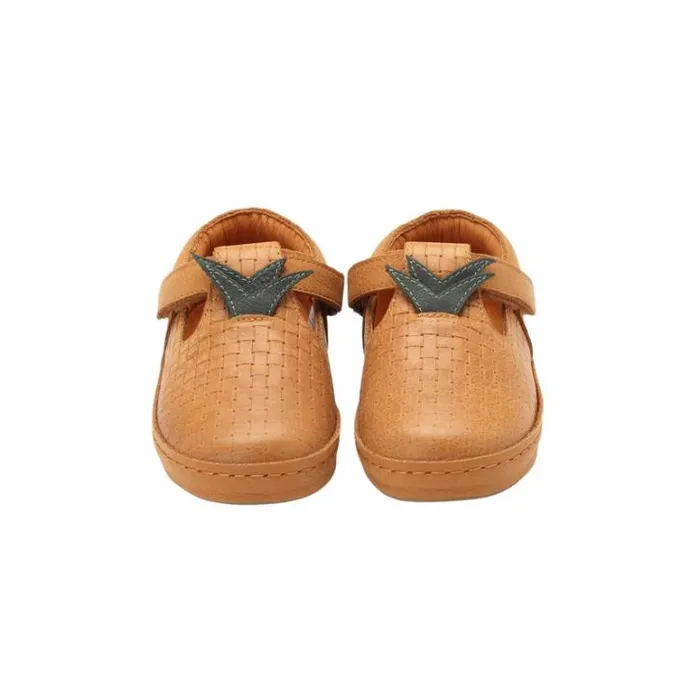 Donsje Amsterdam Low Shoes Girls Bowi Shoes Caramel Leather