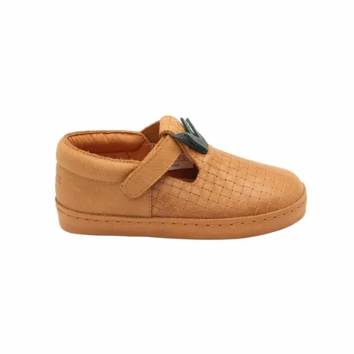Donsje Amsterdam Low Shoes Girls Bowi Shoes Caramel Leather