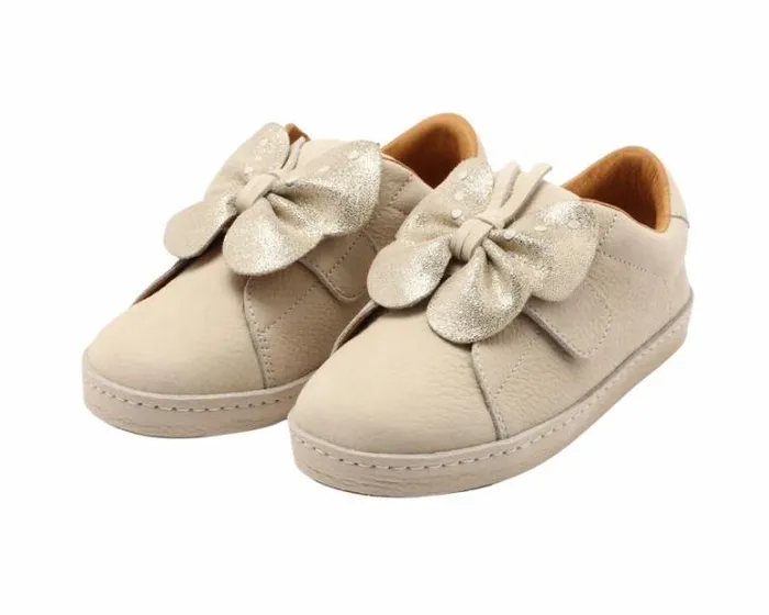 Donsje Amsterdam Low Shoes Girls Tettie Cream Betting Leather