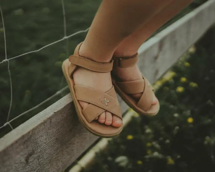 Donsje Amsterdam Sandals Boys Qotis Sandals Taupe Leather