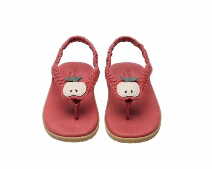 Donsje Amsterdam Sandals Girls Eva Red Clay Leather