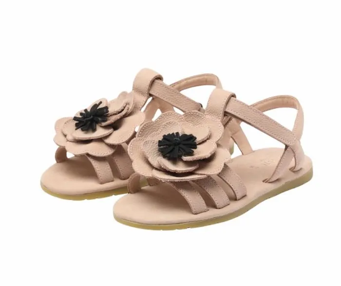 Donsje Amsterdam Sandals Girls Iles Fields Sandals Coral Betting Leather