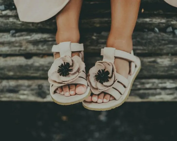 Donsje Amsterdam Sandals Girls Iles Fields Sandals Coral Betting Leather