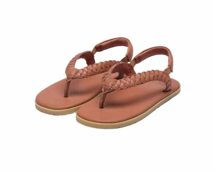 Donsje Amsterdam Sandals Girls Jackson Walnut Leather