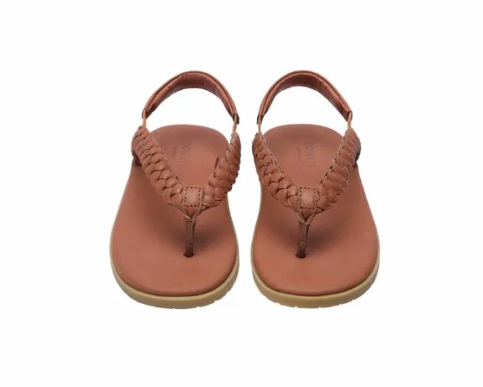 Donsje Amsterdam Sandals Girls Jackson Walnut Leather