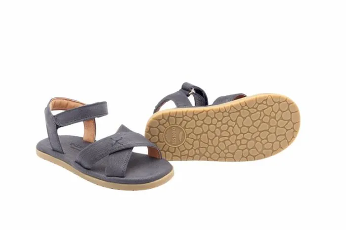 Donsje Amsterdam Sandals Girls Qotis Sandals Stellar Blue Leather