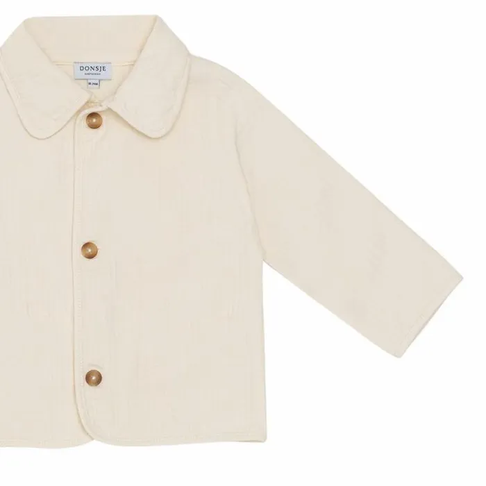 Donsje Amsterdam Shirts and Blouses Boys Henry Overshirt Warm White