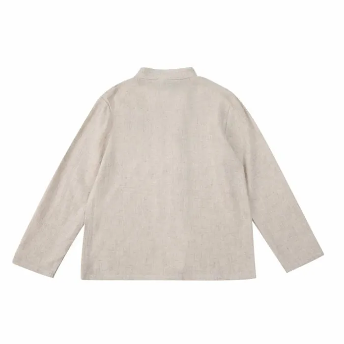 Donsje Amsterdam Shirts and Blouses Boys Jaims Shirt Warm White Melange