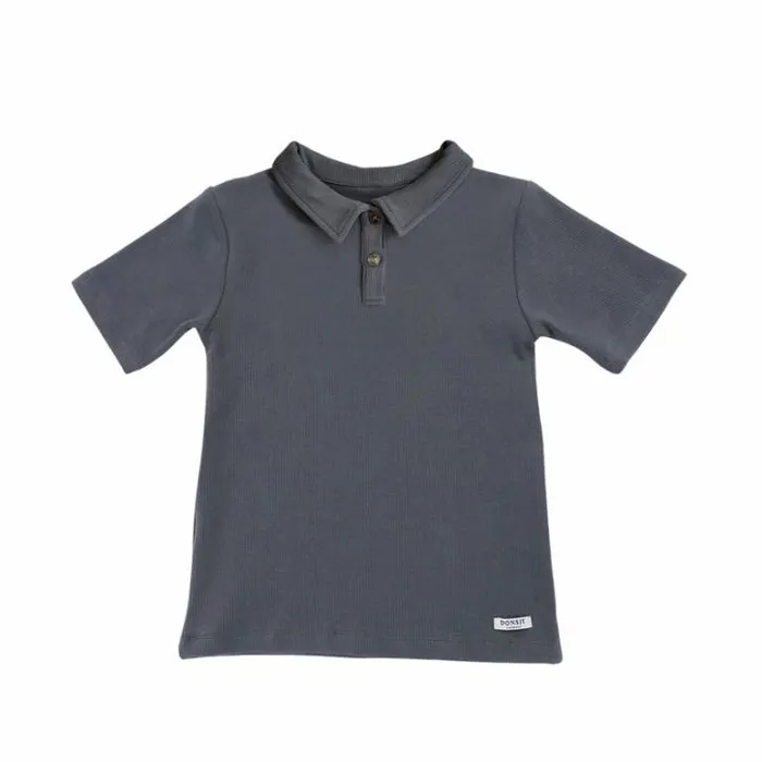 Donsje Amsterdam Shirts and Blouses Boys Sander Shirt Dark Spruce