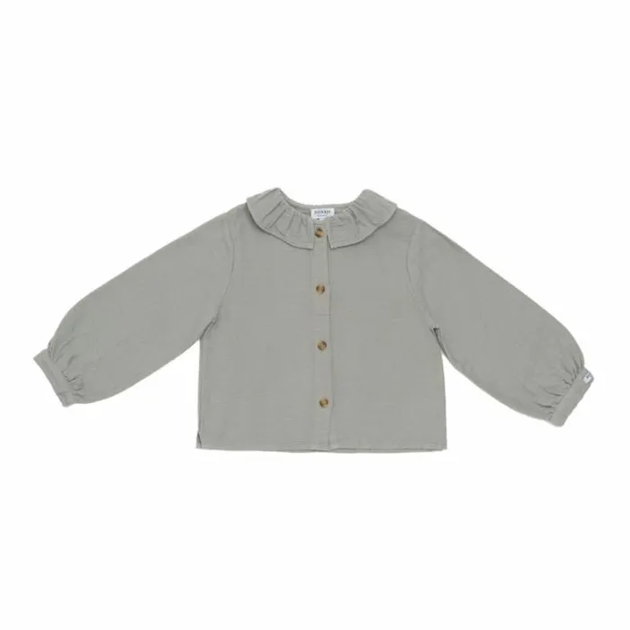 Donsje Amsterdam Shirts and Blouses Girls Evy Blouse Pigeon Blue