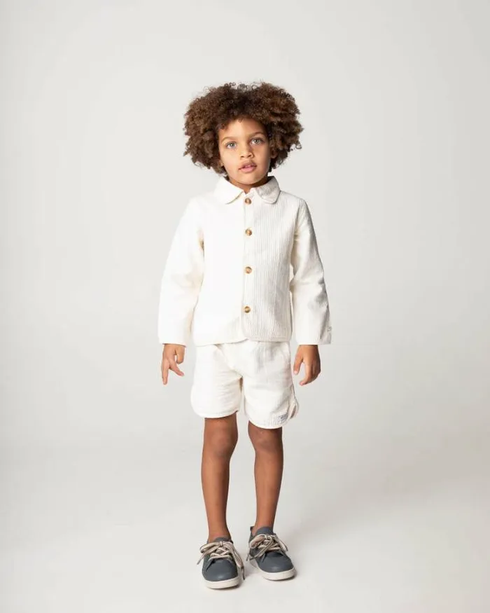 Donsje Amsterdam Shirts and Blouses Girls Henry Overshirt Warm White