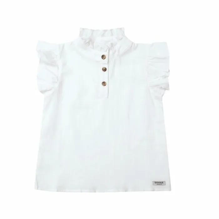 Donsje Amsterdam Shirts and Blouses Girls Qteffie Blouse Off White