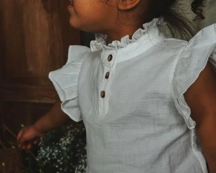 Donsje Amsterdam Shirts and Blouses Girls Qteffie Blouse Off White