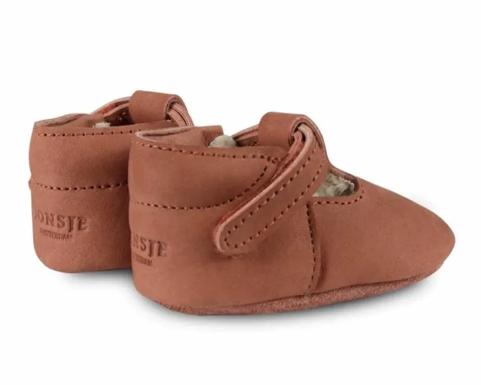 Donsje Amsterdam Shoes Baby Elia Lining Shoes Walnut Nubuck