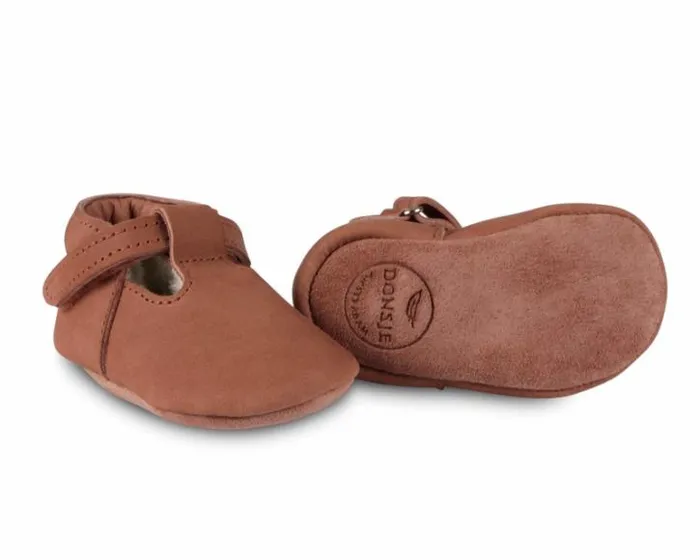 Donsje Amsterdam Shoes Baby Elia Lining Shoes Walnut Nubuck