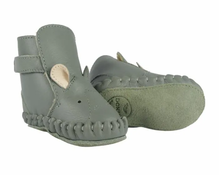 Donsje Amsterdam Shoes Baby Kapi Special Green Bay Leather